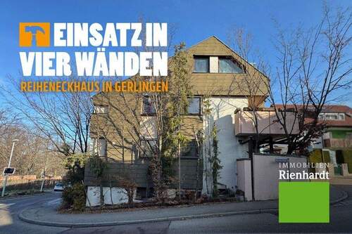 Ansicht - Einsatz in vier Wänden! Reiheneckhaus in Gerlingen