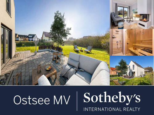 Ansichten - Wohnen, Arbeiten & Genießen am Naturstrand! Neubau - Haushälfte mit Kamin, Sauna & großer Terrasse!