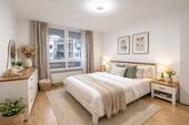 Schlafzimmer (visualisiert) - 2 Zimmer Etagenwohnung zum Kaufen in Berlin