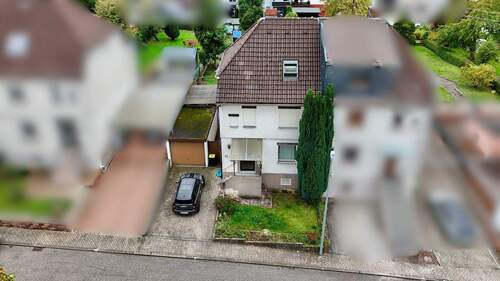 Luftbild Vorderseite - 5 Zimmer Doppelhaushälfte zum Kaufen in Friedrichsthal