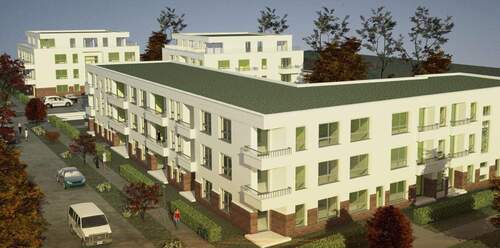 Visualisierung Ansicht ganze Anlag.jpg - 2 Zimmer Etagenwohnung zum Kaufen in Petershagen/Eggersdorf