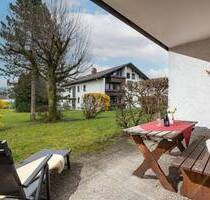 1,5 Zimmer Wohnung mit schöner privater Terrasse, Schwimmbad und Sauna - Oberaudorf