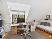 Schlafzimmer/Büro gestaged - 