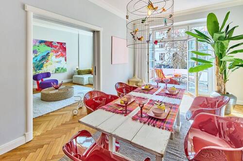 Esszimmer - Ein Refugium von Eleganz und Ruhe - Altbauklassiker mit Garten in Eppendorf