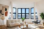Wohnzimmer - Exklusive Dachgeschosswohnung mit Panoramablick im Erstbezug