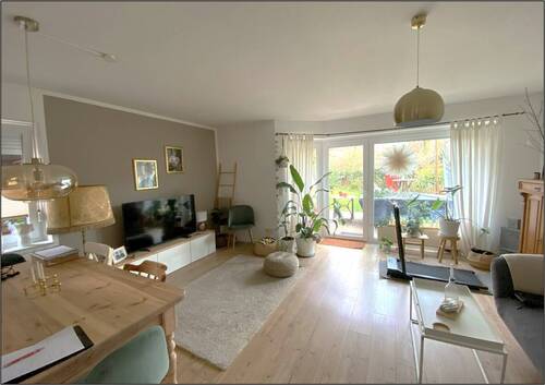 Wohn- und Essbereich - 4 Zimmer Doppelhaushälfte zur Miete in Oldenburg