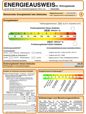 Energieausweis.png - 9 Zimmer Mehrfamilienhaus, Wohnhaus zum Kaufen in Barsinghausen