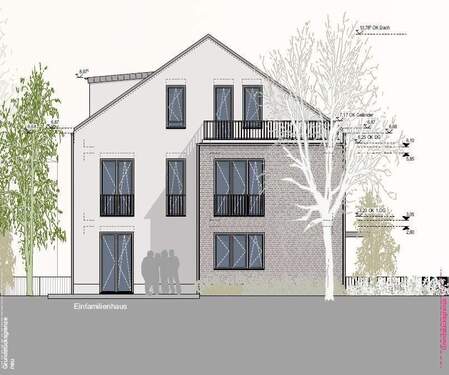 Ansicht Süd EFH - Einfamilienhaus mit 154,00 m&sup2; in Leipzig zum Kaufen