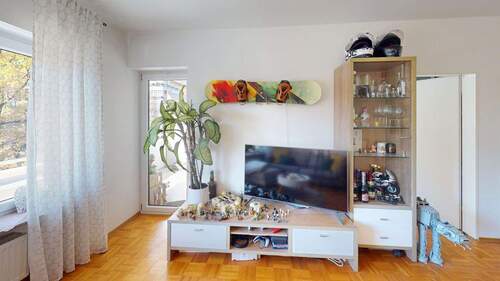 Wohnzimmer Blick 2 - Etagenwohnung mit 48,40 m² in München zum Kaufen
