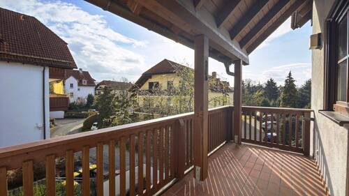 Aussicht Südbalkon - 3 Zimmer Etagenwohnung in Bannewitz