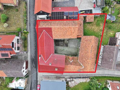 Blick von oben - 7 Zimmer Bauernhaus, Landhaus in Rohrberg
