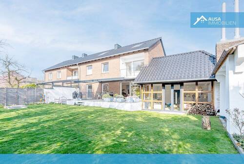 Hausansicht Rückseite - 7 Zimmer Doppelhaushälfte zum Kaufen in Münster