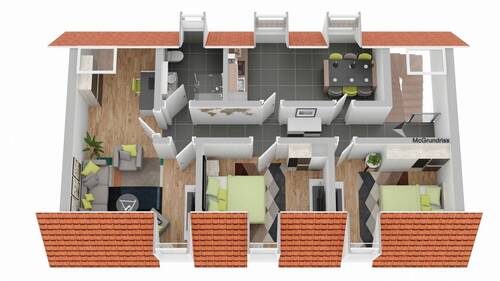 Dachgeschoss 3D - 