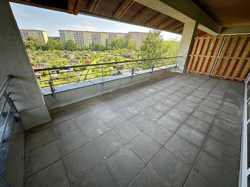 Balkon - 2 Zimmer Terrassenwohnung zur Miete in Chemnitz