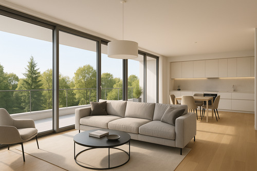 Wohnbeispiel - Terrassenwohnungen im Bauhausstil - hochwertig, hell & modern I Top Lage I Energieeffizient I