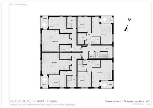Übersichtsplan 1.OG_H1+2 - 