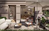 Terrasse - 2 Zimmer Etagenwohnung zum Kaufen in Berlin