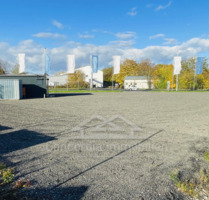 gut gelegenes Gewerbegrundstück mit geschotterter Teilfläche und Verkaufscontainer - Meißen