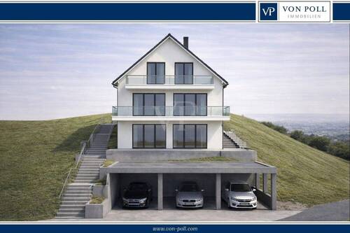 Südwest Grundstück in Blicklage mit Baugenehmigung/ Hangsicherung/Prüfstatik - KI Visualisierung - Südwest Grundstück in Blicklage mit Baugenehmigung HangsicherungPrüfstatik