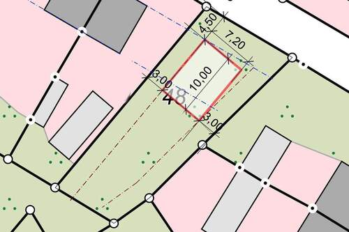 Skizze Grundfläche Bebauung - Grundstück zum Kaufen in Vorder-Bollhagen