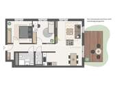 Grundriss Wohnung 02 - 