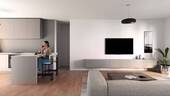 Wohn- und Esszimmer - 3 Zimmer Etagenwohnung zum Kaufen in Sulzbach