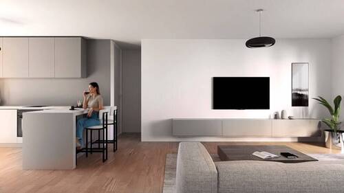 Wohn- und Esszimmer - 3 Zimmer Etagenwohnung zum Kaufen in Sulzbach
