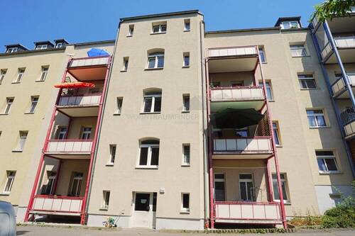 Ansicht Hofseite und Balkone - 