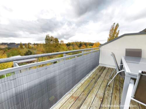Dachterrasse mit Blick Richtung Rudower Höhe - 