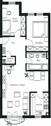 Grundriss - 3 Zimmer Etagenwohnung zum Kaufen in Leipzig