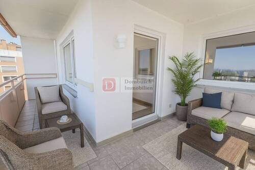 Balkon - Virtual Staging - Top!! 4-Zimmer-Wohnung mit Stellplatz, Einbauküche und Loggia