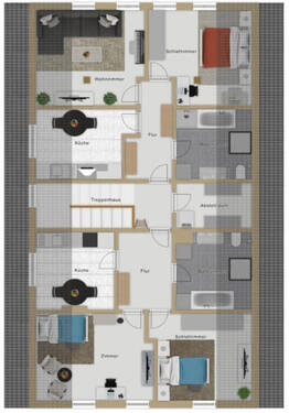 Dachgeschoss Mehrfamilienhaus - 
