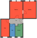 Grundrissskizze - Abweichungen möglich# - 