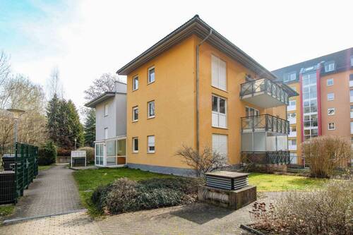 Ansicht Balkon - Bezugsfreie 2-Zi.-Wohnung mit Loggia und Tiefgaragenstellplatz in Schloßchemnitz