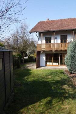Terrasse mit Garten.JPG - 5 Zimmer Reihenendhaus in Bogen