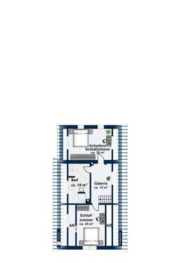 Obergeschoss Haupthaus - 