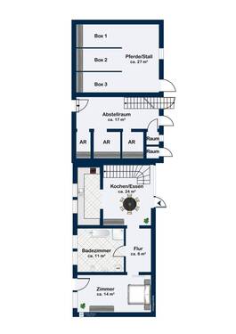 Erdgeschoss Gästehaus - 