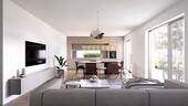 Visualisierung Wohn- und Esszimmer - 