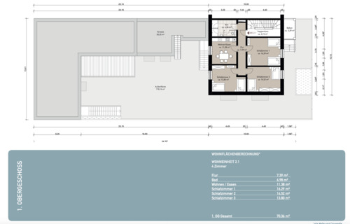 1. Obergeschoss - Mehrfamilienhaus, Wohnhaus mit 445,00 m&sup2; in Augsburg zum Kaufen