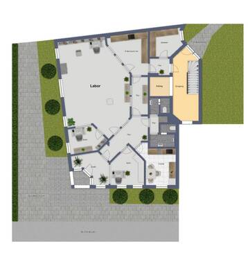 Lageplan und Gestaltungsvorschlag - 