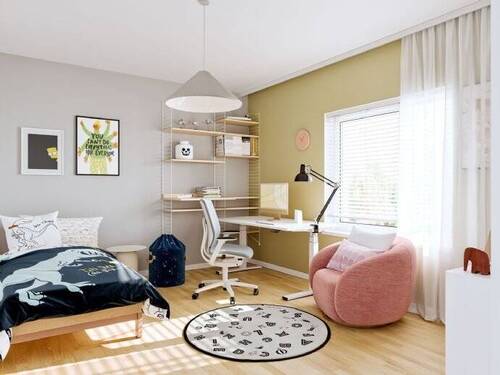 Kampus Karree II_Haus L_WHG5_Kinderzimmer - Etagenwohnung mit 65,70 m² in Kassel zum Kaufen