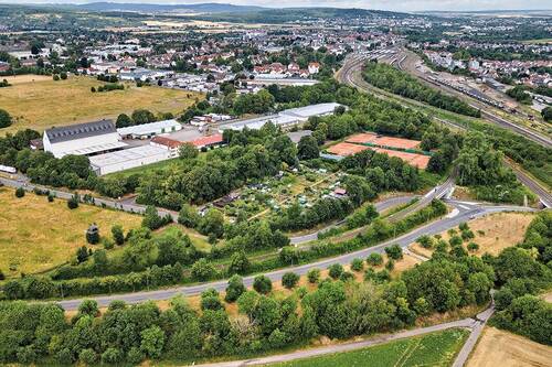 Luftaufnahme rechts - Grundstück in Friedberg