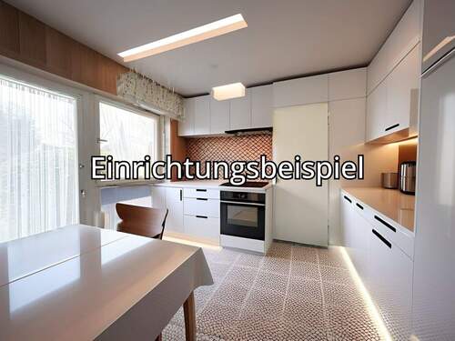 Küche mit Zugang in den Garten - 