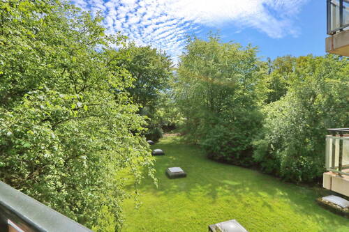 Ausblick Gartenseite hinten - 2 Zimmer Etagenwohnung in Hamburg