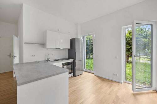Wohnküche - Barrierefreie 2-Zimmer-Wohnung mit Terrasse nahe Müggelspree