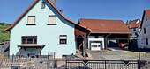 Hausansicht Straßenseite - Freistehendes Einfamilienhaus mit großzügigem Garten - provisionsfrei in Oberweid