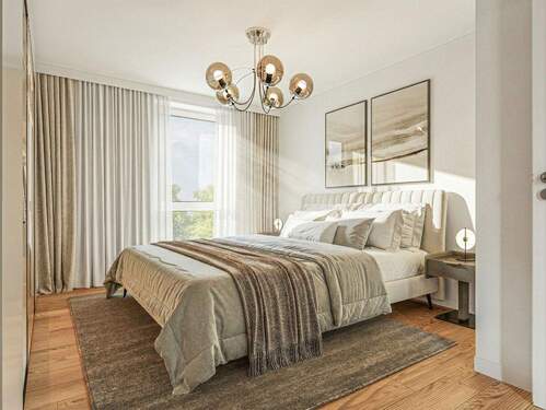 Schlafzimmer - 3 Zimmer Etagenwohnung in Aschaffenburg