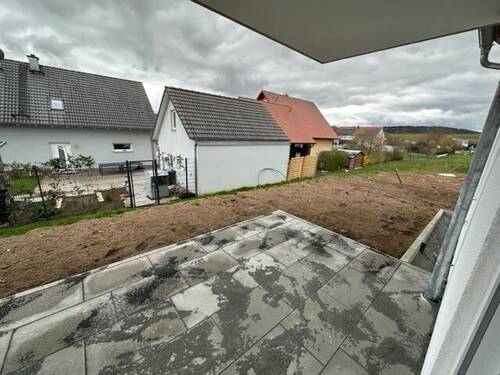 Terrasse.jpg - 3 Zimmer Etagenwohnung zur Miete in Geiselwind