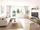 Einrichtungsbeispiel - Renovierte 3,5-Zimmer-Wohnung mit Balkon und Fußbodenheizung