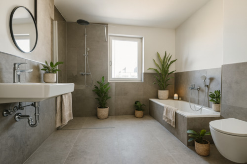 Badezimmer - Exklusive Neubau-Erdgeschosswohnung in Bestlage!